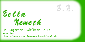 bella nemeth business card
